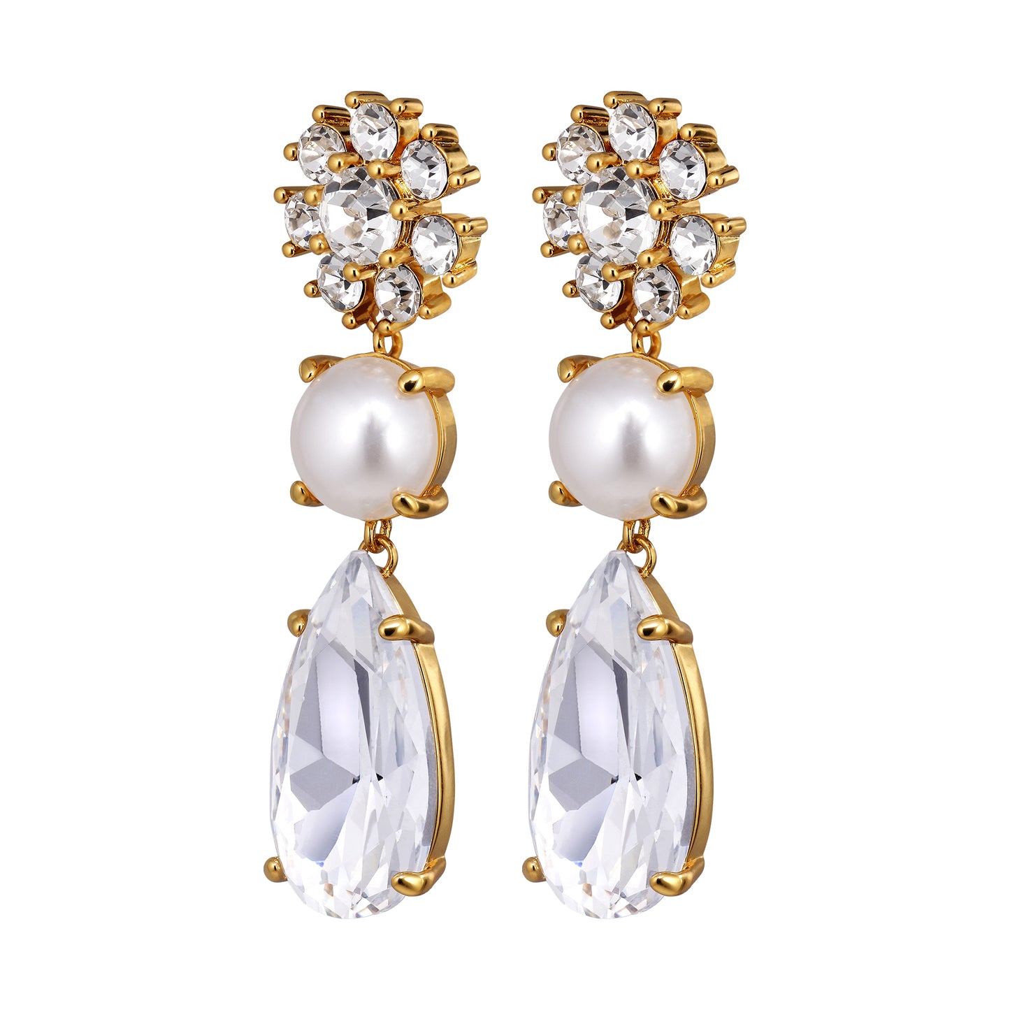 Øredobber MISIA SG CRYSTAL_WHITE PEARL