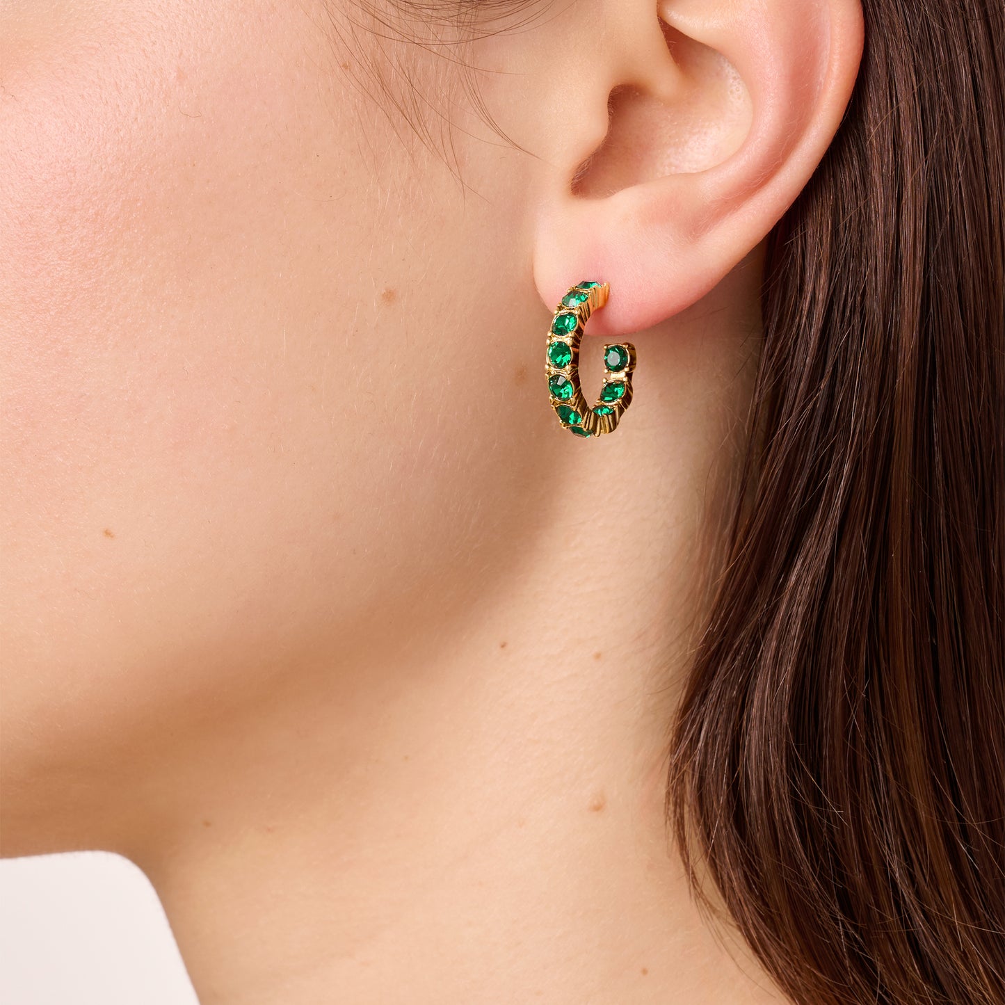 Øredobber RAQUEL SG EMERALD GREEN