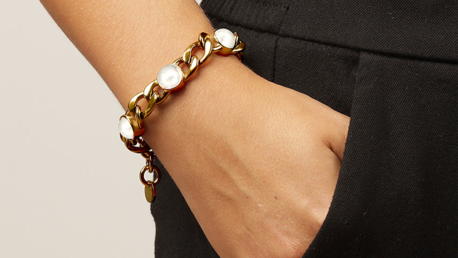 Armbånd ARIANE SG WHITE PEARL