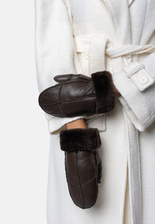 Henny Skinnvotter - Mørkebrun