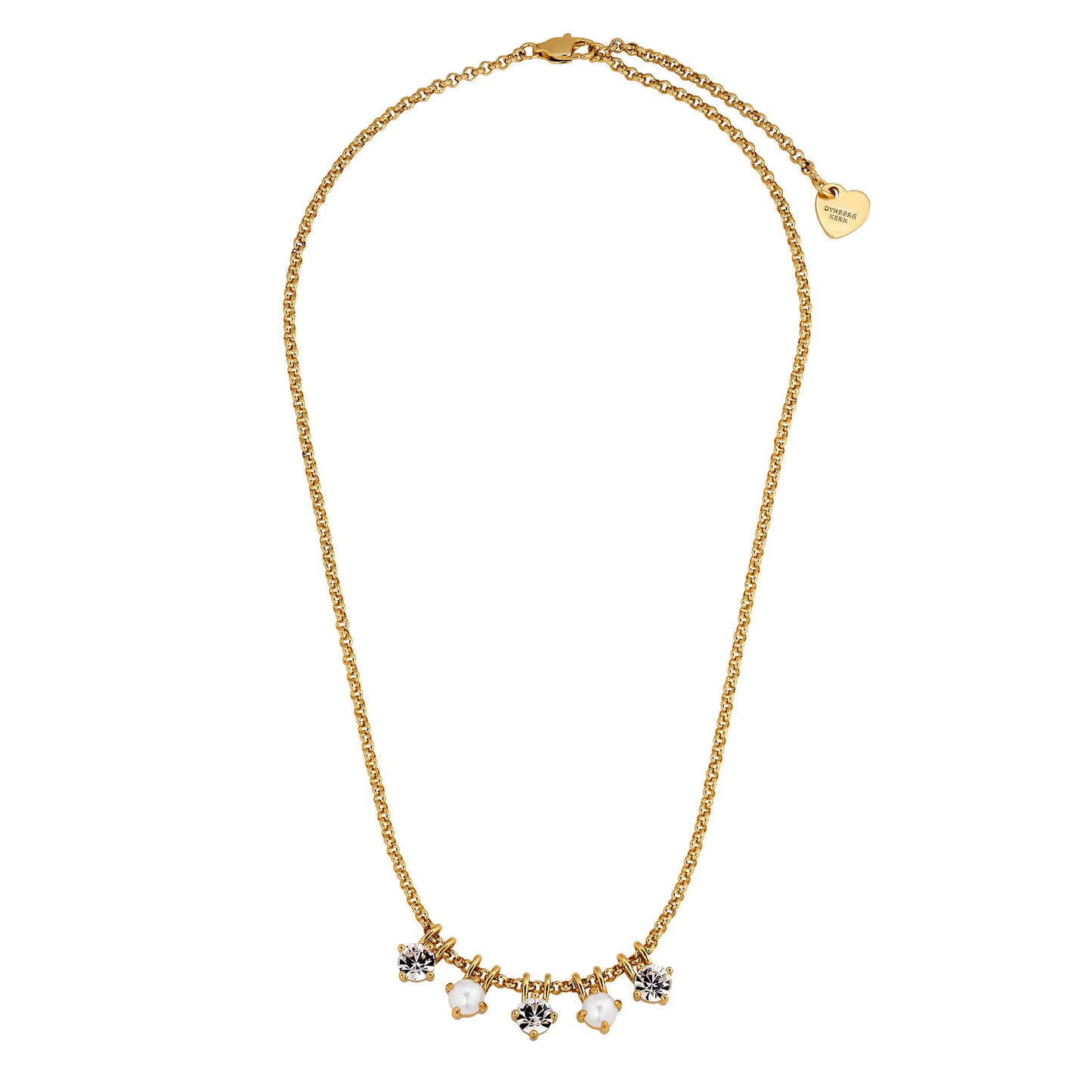 Halskjede PHILA SG CRYSTAL / WHITE PEARL