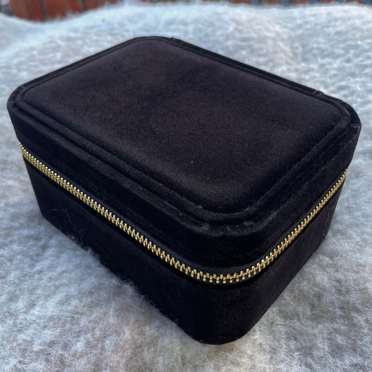 Smykkeskrin BLACK VELVET JEWELLERY CASE