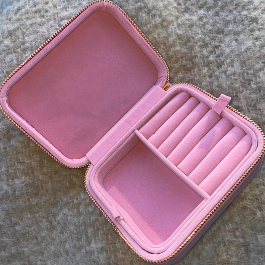Smykkeskrin ROSE VELVET JEWELLERY BOX