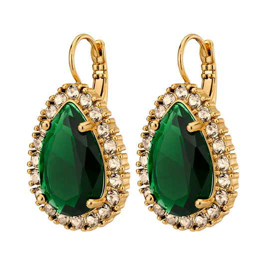 Øredobber FIORA SG EMERALD GREEN /GOLDEN
