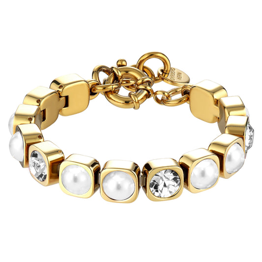 Armbånd CONIAN SG CRYSTAL / WHITE PEARL