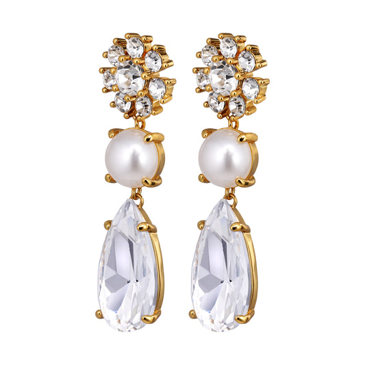 Øredobber MISIA SG CRYSTAL_WHITE PEARL