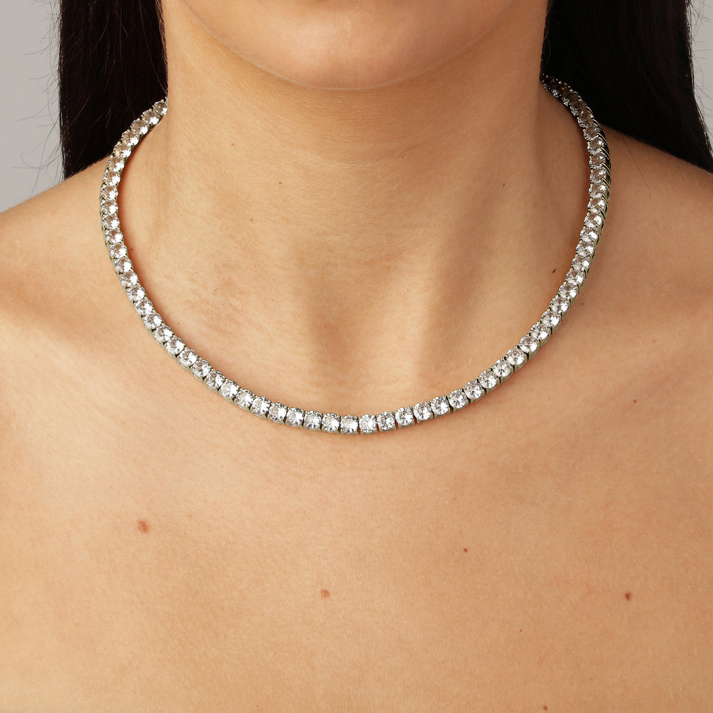 Halskjede SNAKE SS CRYSTAL
