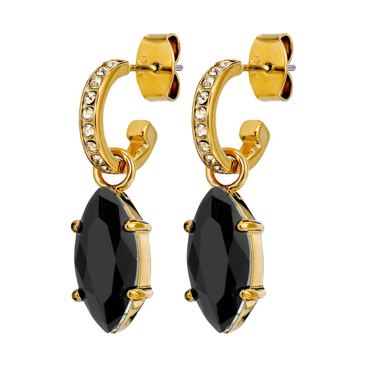 Øredobber JUNIPE SG BLACK_GOLDEN