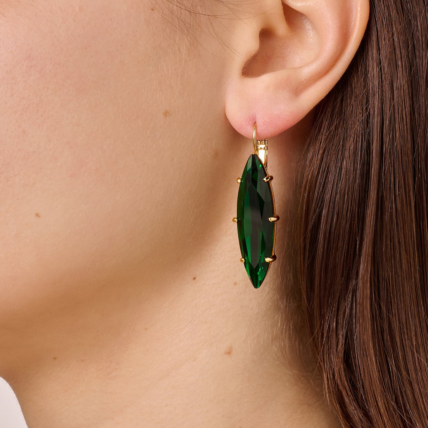 Øredobber KALAY SG EMERALD GREEN
