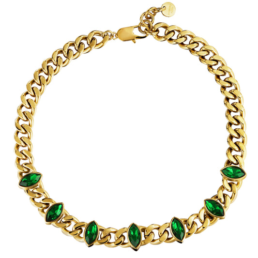 Halskjede PUNICA SG EMERALD GREEN