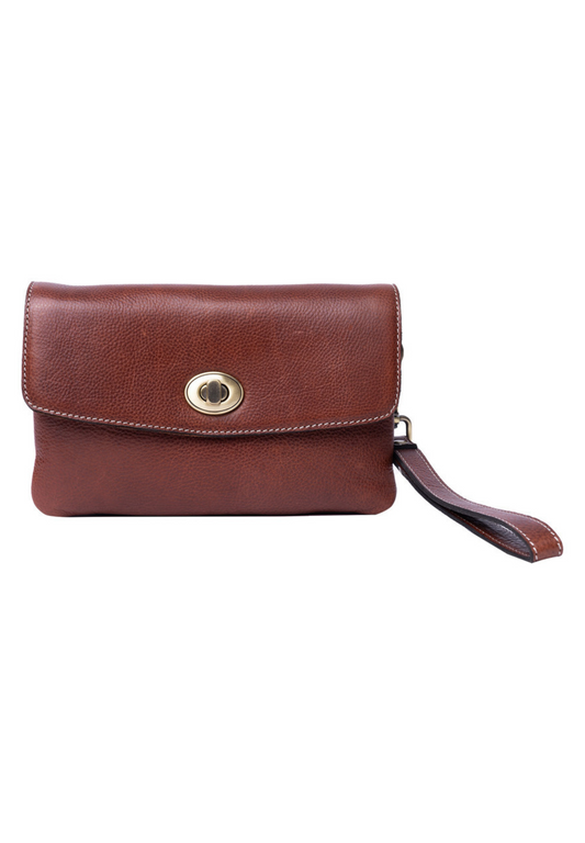 Nisha Clutch - Cognac