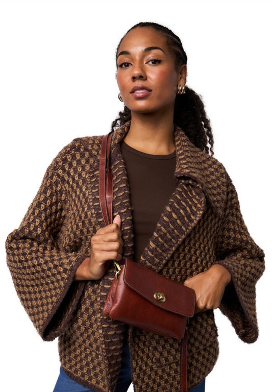 Nisha Clutch - Cognac
