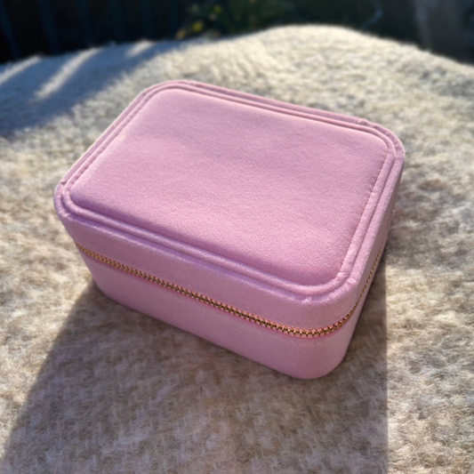 Smykkeskrin ROSE VELVET JEWELLERY BOX
