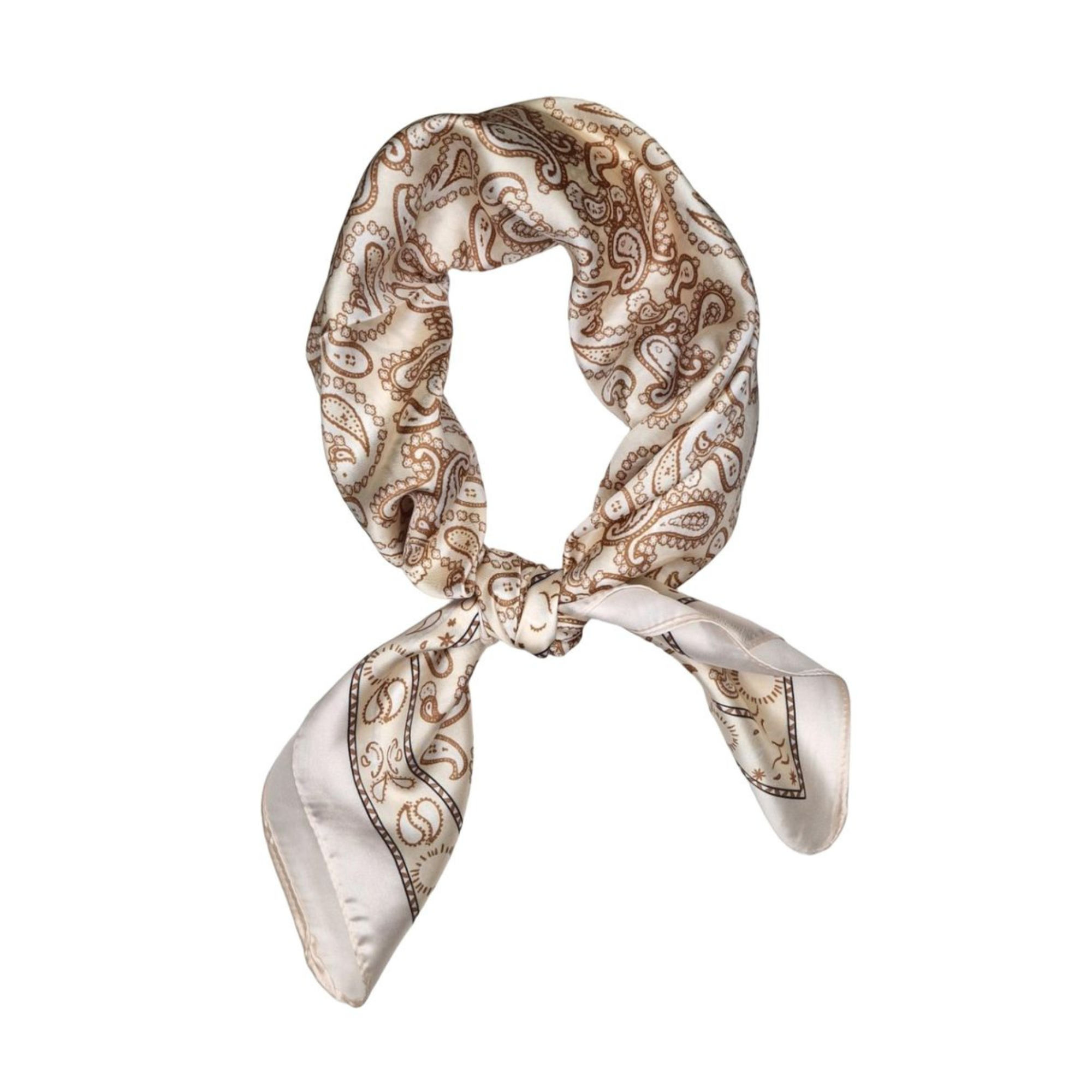 Lite skjerf silkemix - beige