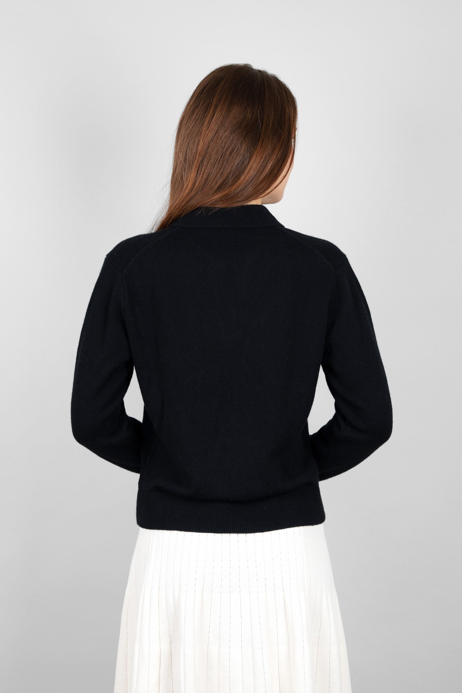 Grace Polo Genser – Sort
